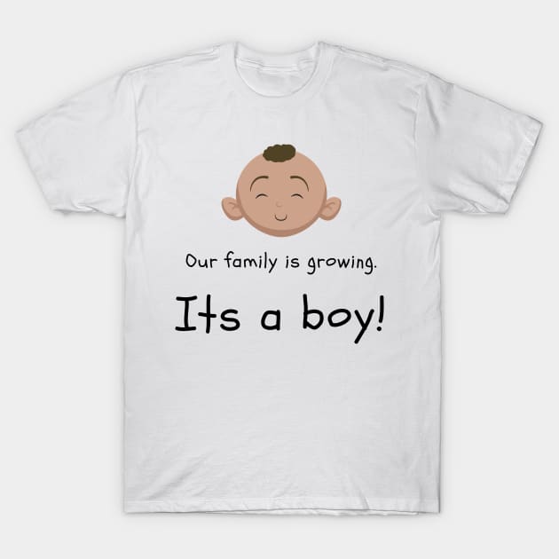 Love this 'Our family is growing. Its a boy' t-shirt! T-Shirt by Valdesigns